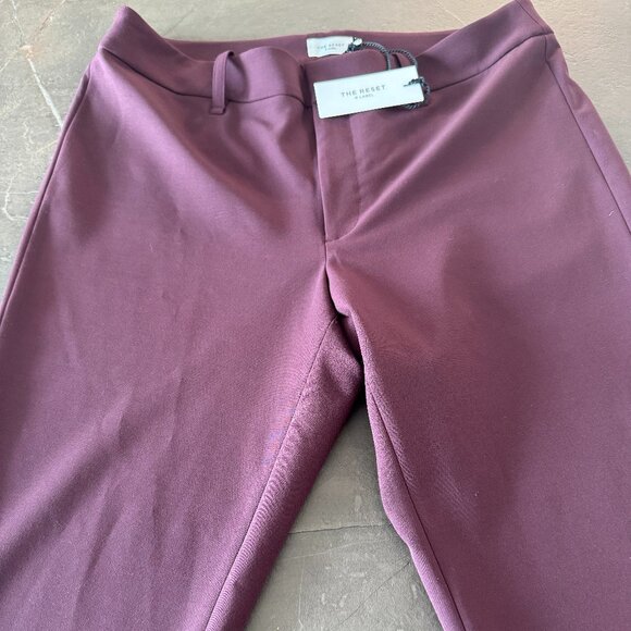 NWT ($198) - The Reset - High Rise Skinny Pants - Wine - Size XL - Picture 3 of 6
